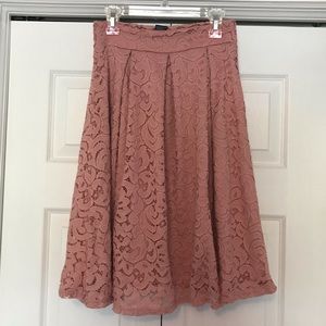 Pink Lace Skirt